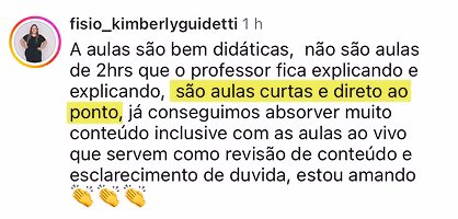 Depoimento de aluno do Método Salik